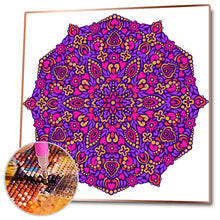 Load image into Gallery viewer, Mandala 30x30cm(canvas) beautiful special shaped drill diamond painting
