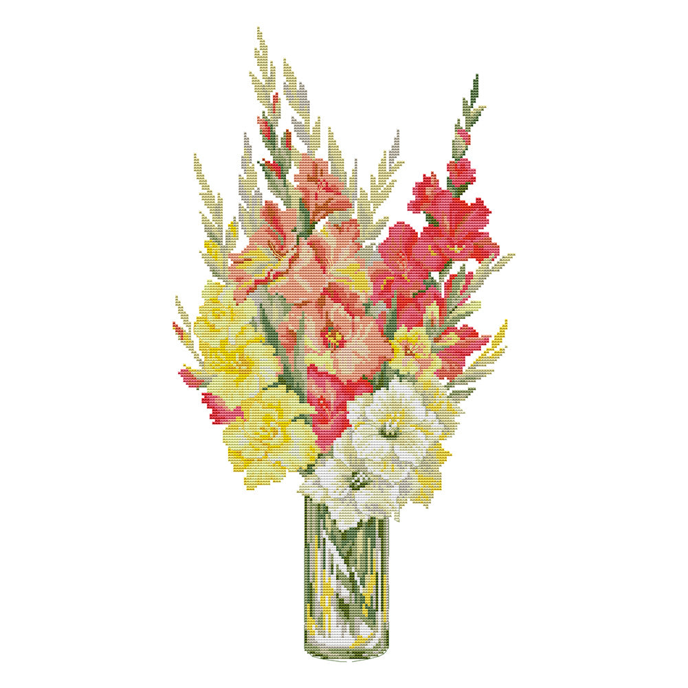 Four Seasons 34x55cm(canvas) Printed canvas 14CT 2 Threads Cross stitch kits