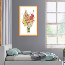 Load image into Gallery viewer, Four Seasons 34x55cm(canvas) Printed canvas 14CT 2 Threads Cross stitch kits
