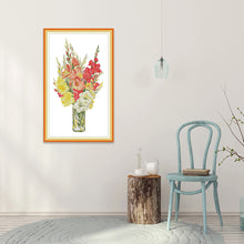 Load image into Gallery viewer, Four Seasons 34x55cm(canvas) Printed canvas 14CT 2 Threads Cross stitch kits
