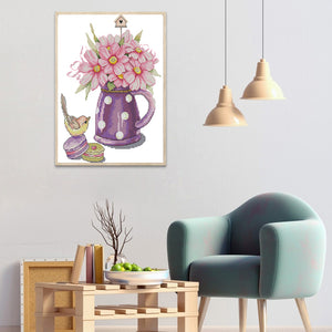 Animal 28x35cm(canvas) Printed canvas 14CT 2 Threads Cross stitch kits