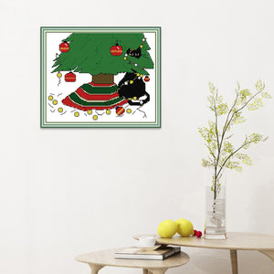 Animal 25x20cm(canvas) Printed canvas 14CT 2 Threads Cross stitch kits