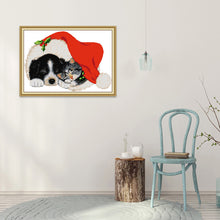 Load image into Gallery viewer, Animal 65x48cm(canvas) Printed canvas 14CT 2 Threads Cross stitch kits
