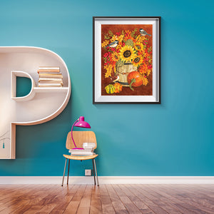 Pumpkin 30x40cm(canvas) full round drill diamond painting