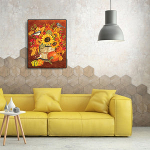 Pumpkin 30x40cm(canvas) full round drill diamond painting