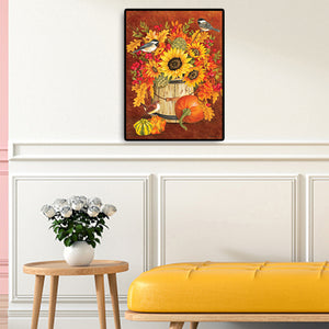 Pumpkin 30x40cm(canvas) full round drill diamond painting