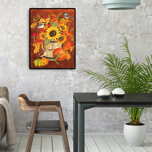 Pumpkin 30x40cm(canvas) full round drill diamond painting
