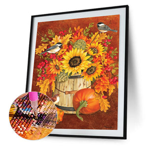 Pumpkin 30x40cm(canvas) full round drill diamond painting