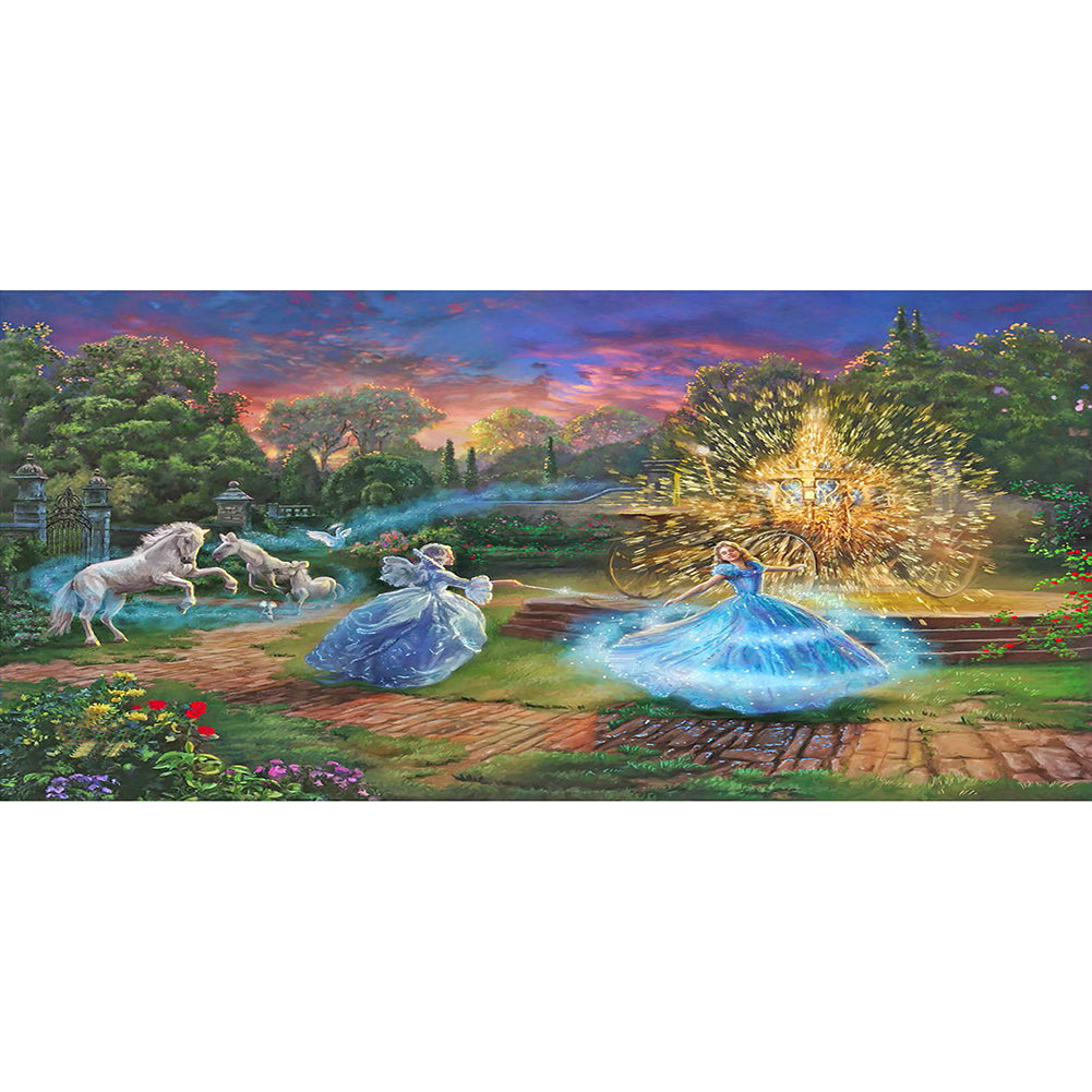Fairy World 80x40cm(canvas) full round drill diamond painting