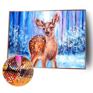Little Deer 40x30cm(canvas) full round drill diamond painting