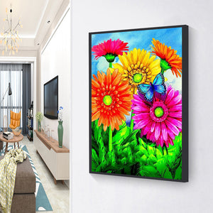 Vibrant Flower 30x40cm(canvas) full round drill diamond painting