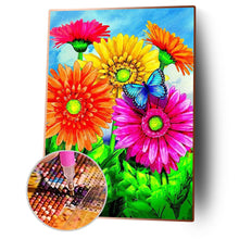 Load image into Gallery viewer, Vibrant Flower 30x40cm(canvas) full round drill diamond painting
