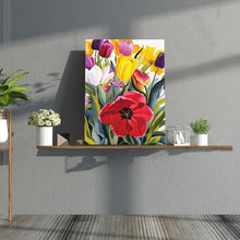 Load image into Gallery viewer, Vibrant Flower 30x40cm(canvas) full round drill diamond painting
