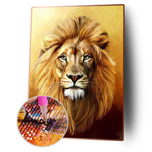 Lion 40x50cm(canvas) full square drill diamond painting