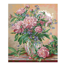 Load image into Gallery viewer, Bellflower vase 47x54cm(canvas) Printed canvas 14CT 2 Threads Cross stitch kits
