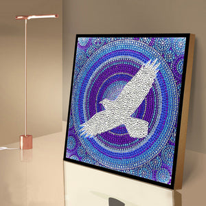 Flying Doves 30x30cm(canvas) beautiful special shaped drill diamond painting