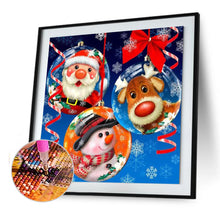 Load image into Gallery viewer, Snowman Elk 30x30cm(canvas) full round drill diamond painting
