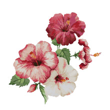 Load image into Gallery viewer, Flowers 43x43cm(canvas) Printed canvas 14CT 2 Threads Cross stitch kits
