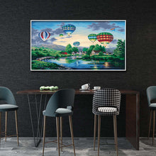 Load image into Gallery viewer, Hot Air Balloon Sky 85x45cm(canvas) full round drill diamond painting
