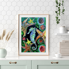Load image into Gallery viewer, Sea Horse 30x40cm(canvas) full round drill diamond painting

