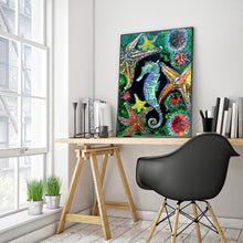 Load image into Gallery viewer, Sea Horse 30x40cm(canvas) full round drill diamond painting
