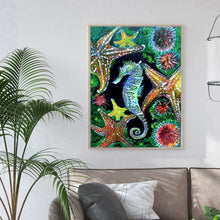 Load image into Gallery viewer, Sea Horse 30x40cm(canvas) full round drill diamond painting
