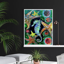 Load image into Gallery viewer, Sea Horse 30x40cm(canvas) full round drill diamond painting
