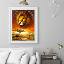 Load image into Gallery viewer, Lawn Lion 30x40cm(canvas) full round drill diamond painting
