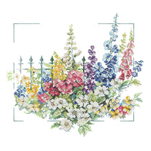 Load image into Gallery viewer, Flower 50x46cm(canvas) Printed canvas 14CT 2 Threads Cross stitch kits
