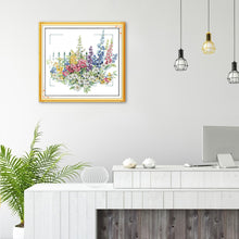 Load image into Gallery viewer, Flower 50x46cm(canvas) Printed canvas 14CT 2 Threads Cross stitch kits
