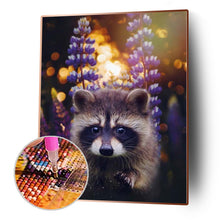 Load image into Gallery viewer, Animal Raccoon 30x40cm(canvas) full round drill diamond painting

