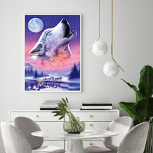 Load image into Gallery viewer, Wolf 30x40cm(canvas) full round drill diamond painting
