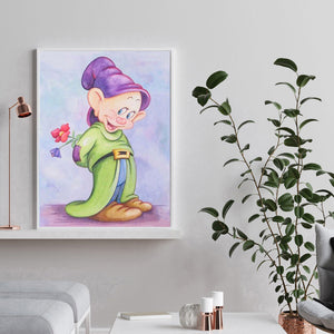 Dwarfs 30x40cm(canvas) full round drill diamond painting