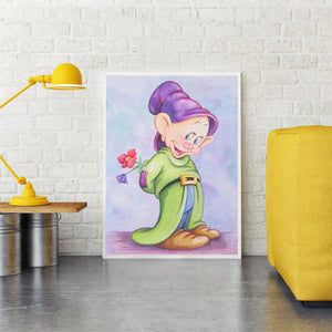 Dwarfs 30x40cm(canvas) full round drill diamond painting