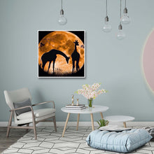 Load image into Gallery viewer, Silhouette Giraffe 30x30cm(canvas) full round drill diamond painting
