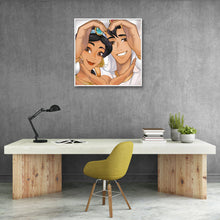Load image into Gallery viewer, Princess Prince 30x30cm(canvas) full round drill diamond painting
