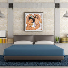 Load image into Gallery viewer, Princess Prince 30x30cm(canvas) full round drill diamond painting
