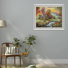 Load image into Gallery viewer, Villa 47x38cm(canvas) Printed canvas 14CT 2 Threads Cross stitch kits
