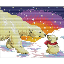Load image into Gallery viewer, Maternal Love 27x21cm(canvas) Printed canvas 14CT 2 Threads Cross stitch kits
