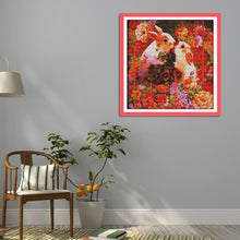 Load image into Gallery viewer, Rabbit 36x37cm(canvas) Printed canvas 14CT 2 Threads Cross stitch kits
