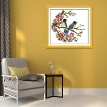 Load image into Gallery viewer, Magpie 27x25cm(canvas) Printed canvas 14CT 2 Threads Cross stitch kits
