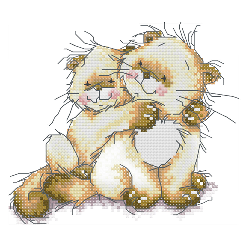 Mom 19x17cm(canvas) Printed canvas 14CT 2 Threads Cross stitch kits