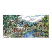 Load image into Gallery viewer, Landscape 60x33cm(canvas) Printed canvas 14CT 2 Threads Cross stitch kits
