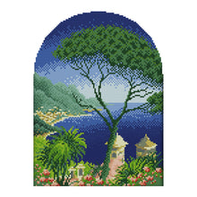 Load image into Gallery viewer, Landscape 33x26cm(canvas) Printed canvas 14CT 2 Threads Cross stitch kits
