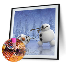 Load image into Gallery viewer, Funny Snowman 30x30cm(canvas) full round drill diamond painting
