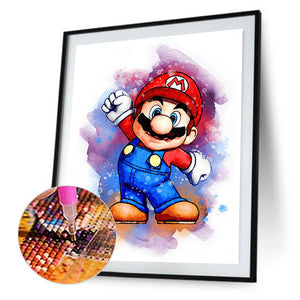 Game Character 30x40cm(canvas) full round drill diamond painting