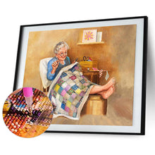Load image into Gallery viewer, Grandma 40x30cm(canvas) full round drill diamond painting
