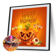 Load image into Gallery viewer, Halloween Series 30x30cm(canvas) full round drill diamond painting
