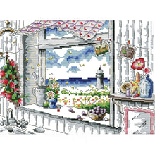 Load image into Gallery viewer, Scenery 32x26cm(canvas) Printed canvas 14CT 2 Threads Cross stitch kits
