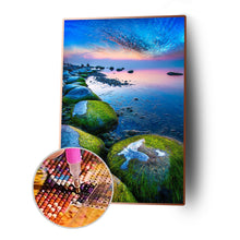 Load image into Gallery viewer, Novelty Seaside 30x40cm(canvas) full round drill diamond painting
